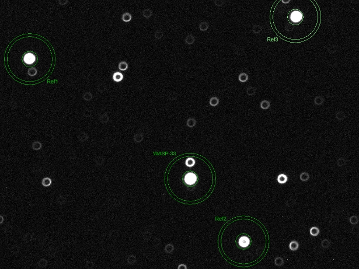 Mapka - WASP-33, JD 2460993.24729