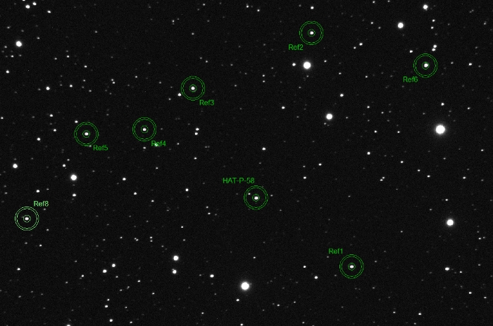 Mapka - HAT-P-58, JD 2460993.41992