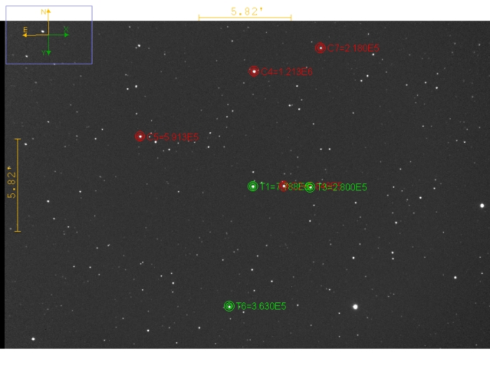 Mapka - TOI-1371, JD 2460985.56940
