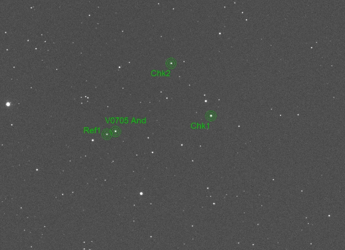 Mapka - V0705 And, JD 2460989.33396