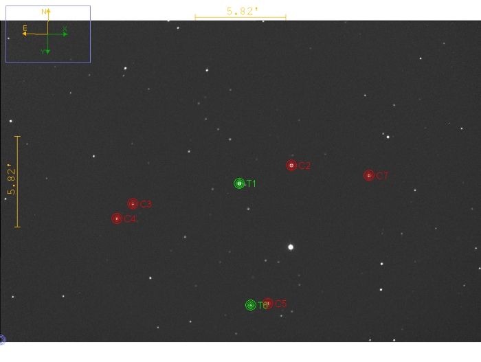Mapka - TOI-1194, JD 2460729.64183