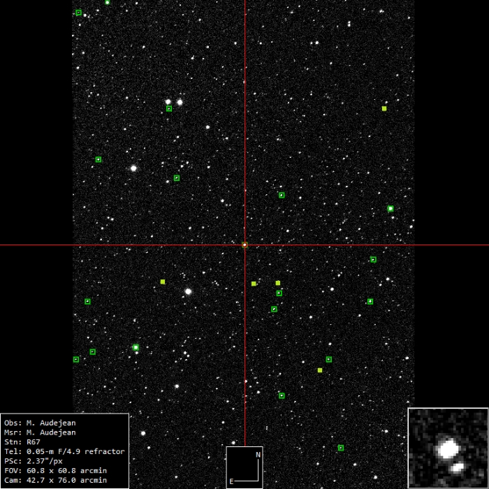 Mapka - V0541 Cas, JD 2461010.24366