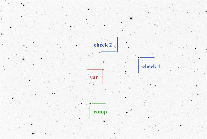 Mapka - V0958 Cep, JD 2460859.37758