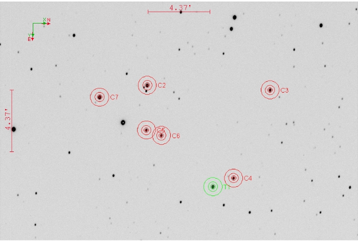 Mapka - TOI-4427, JD 2460776.29782