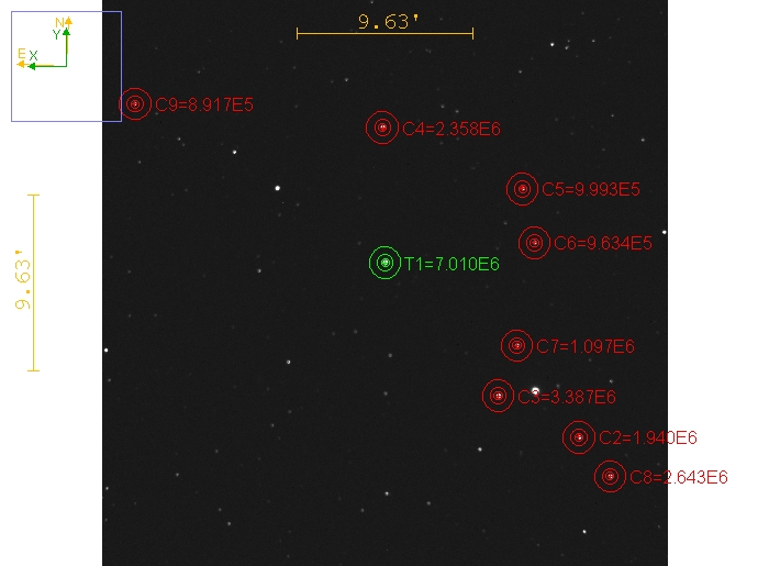 Mapka - KELT-17, JD 2461020.81490