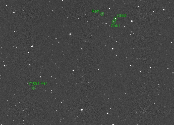 Mapka - V1091 Per, JD 2460990.58472