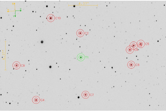 Mapka - TOI-4118, JD 2460809.40523