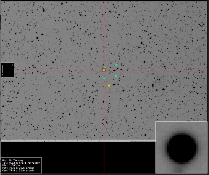 Mapka - V0828 Aur, JD 2461028.53746