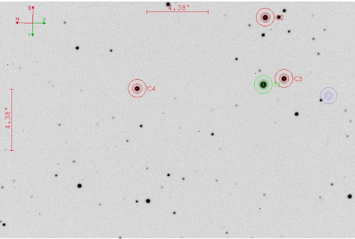 Mapka - KELT-3, JD 2461035.45614