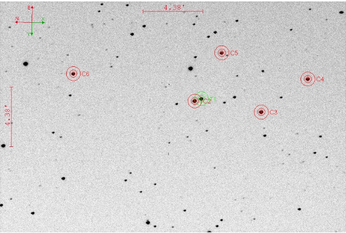 Mapka - XO-2 N, JD 2461040.45650