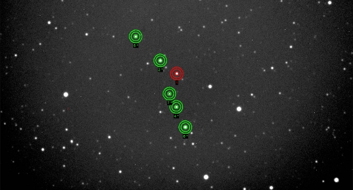 Mapka - TOI-4145 A, JD 2461036.29123