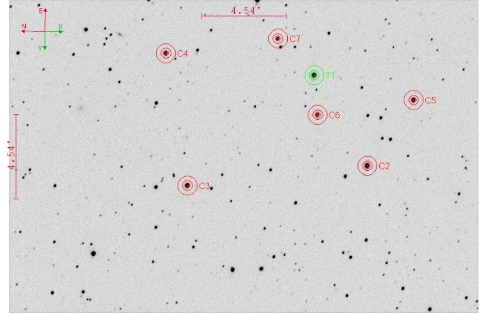 Mapka - TOI-1251, JD 2460844.37063
