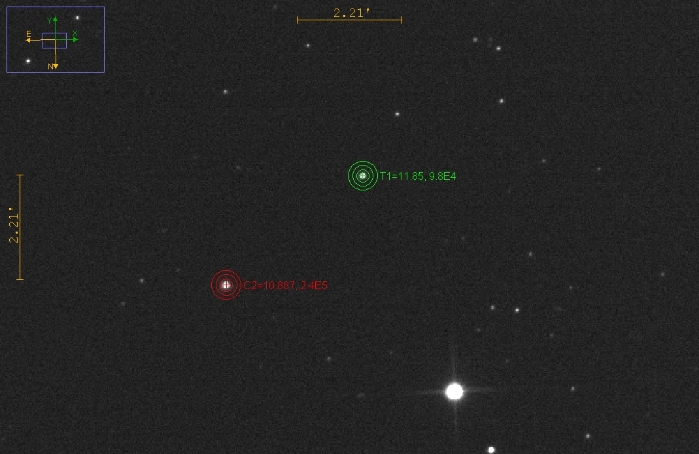 Mapka - V0362 Cam, JD 2461053.42609