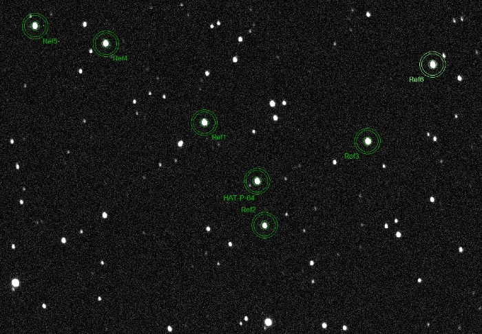 Mapka - HAT-P-64, JD 2461053.30051