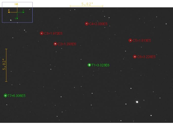 Mapka - KELT-17, JD 2461054.70567