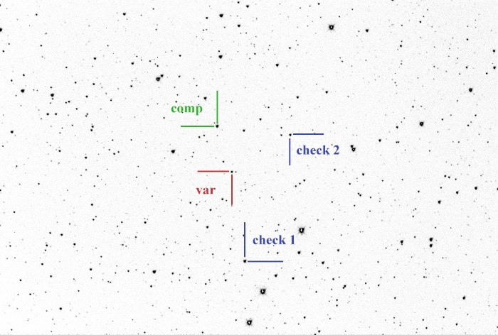 Mapka - V0574 Lyr, JD 2460805.40411