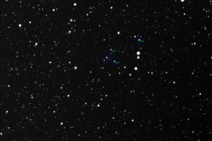 Mapka - WASP-33, JD 2461060.23642