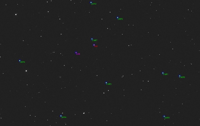 Mapka - TOI-1173, JD 2461048.21942