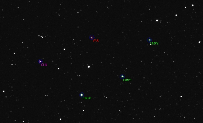 Mapka - V1333 Cas, JD 2461088.00216