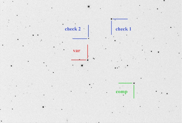 Mapka - HH UMa, JD 2460740.29223