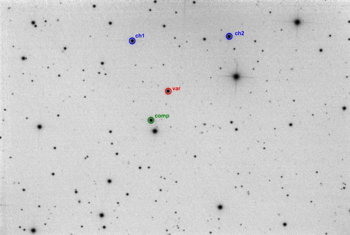 Mapka - PZ UMa, JD 2461092.29942