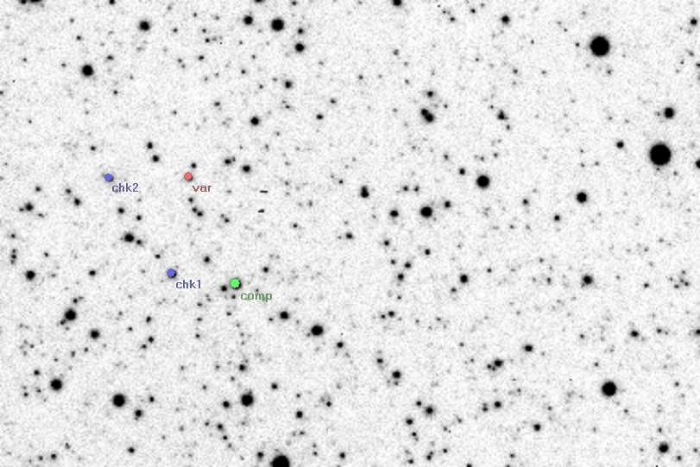 Mapka - V2240 Cyg, JD 2454005.25360