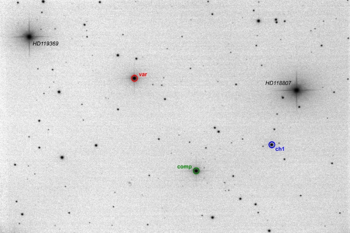 Mapka - RU UMi, JD 2461099.27033