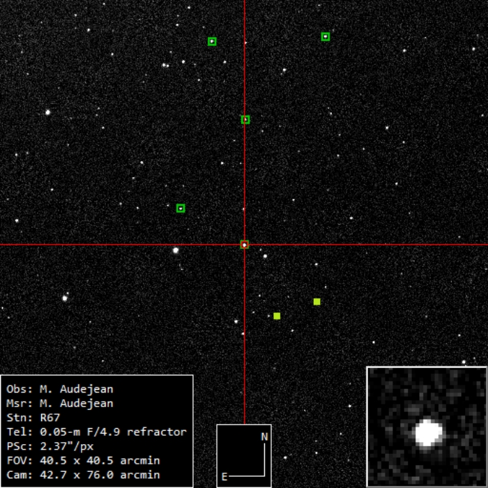 Mapka - V1363 Ori, JD 2461098.30994