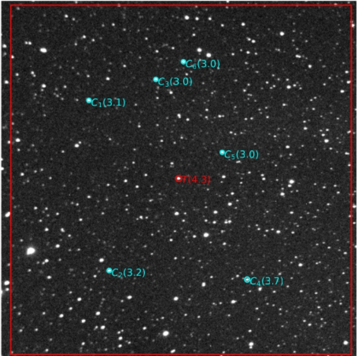 Mapka - WASP-19, JD 2461057.58614