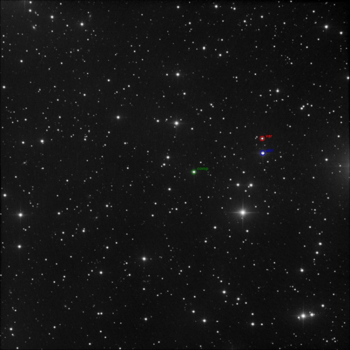 Mapka - NSVS 697648, JD 2461106.24882