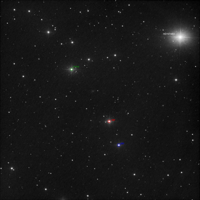 Mapka - MW UMa, JD 2461107.25411