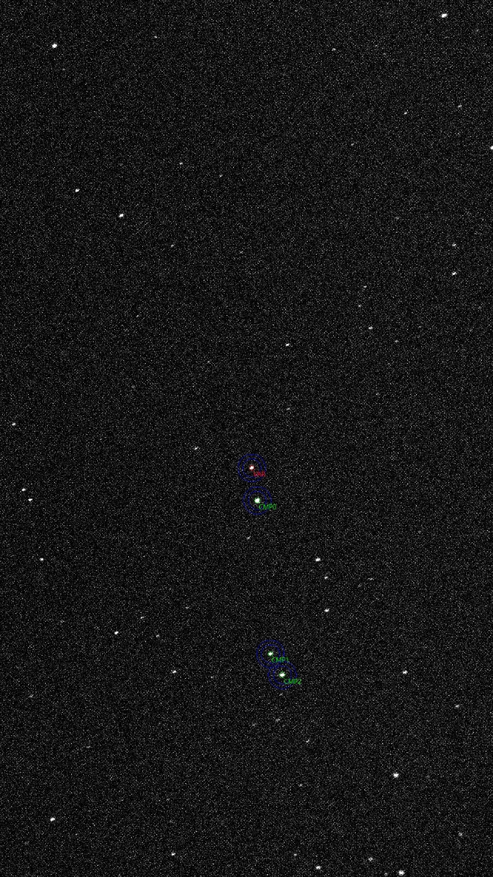 Mapka - V0339 Leo, JD 2461108.38147