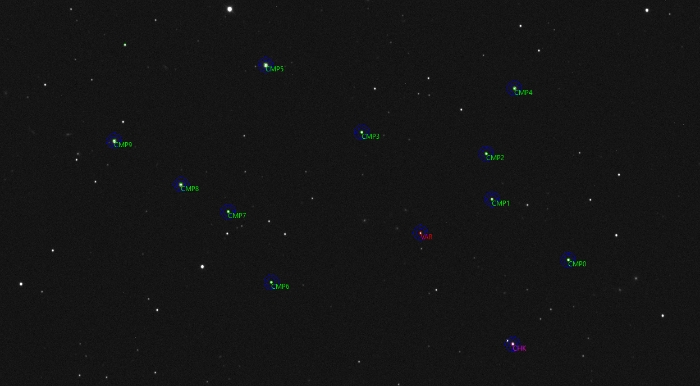 Mapka - TOI-3984 A, JD 2461099.29756