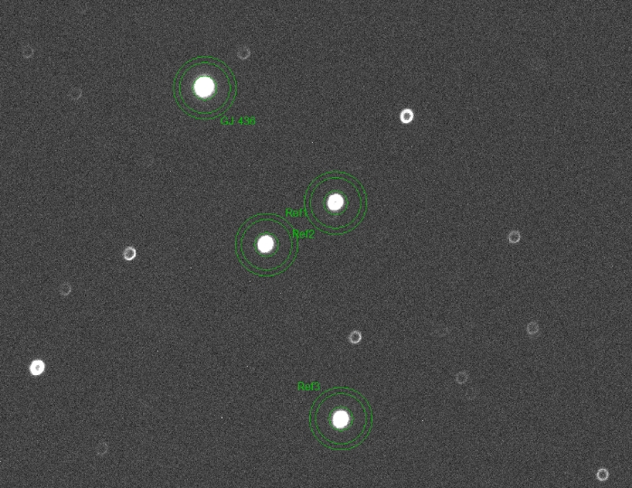 Mapka - GJ 436, JD 2461112.47852