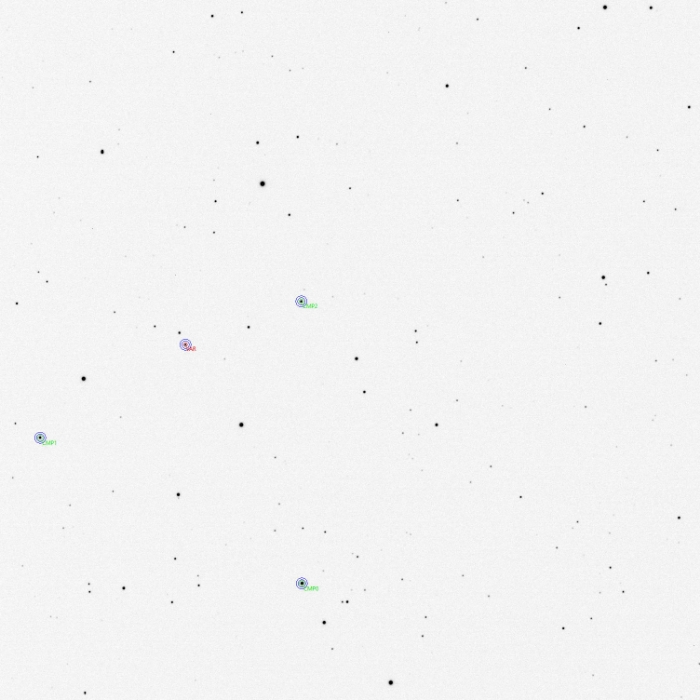 Mapka - SW CVn, JD 2461113.27812