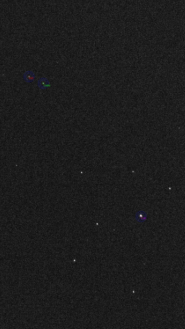 Mapka - XZ Leo, JD 2461113.27406