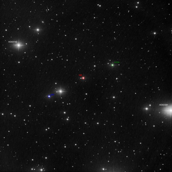 Mapka - QT UMa, JD 2461113.25253