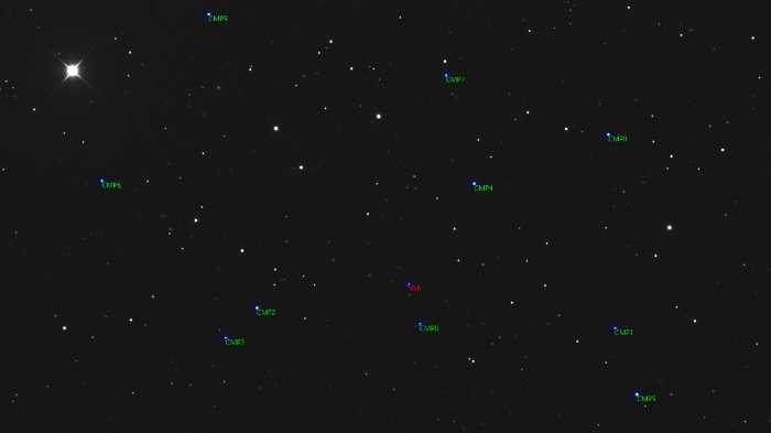 Mapka - TOI-3984 A, JD 2461086.21204