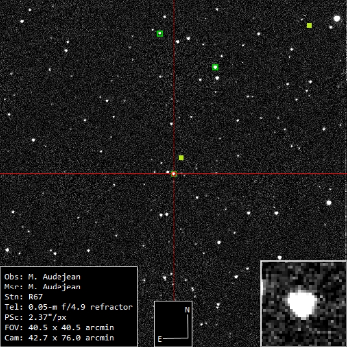 Mapka - V0489 Cam, JD 2461118.31894