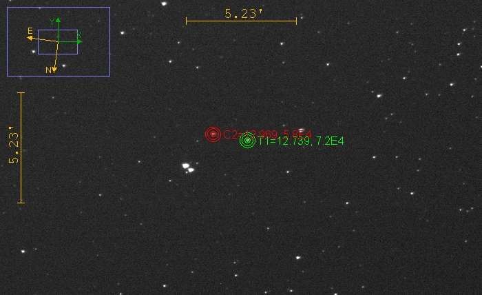 Mapka - V0406 Cam, JD 2461113.31528