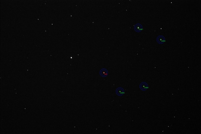 Mapka - HN UMa, JD 2460807.41230