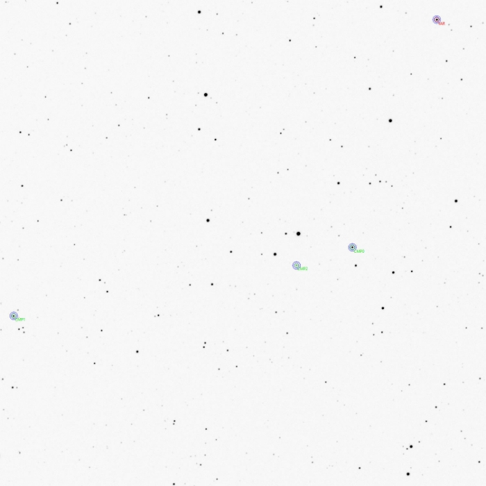 Mapka - V0338 Her, JD 2461121.50084