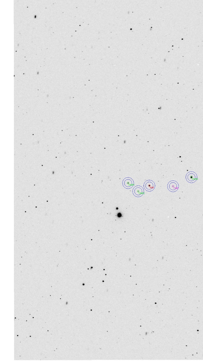 Mapka - RZ Dra, JD 2461107.54321