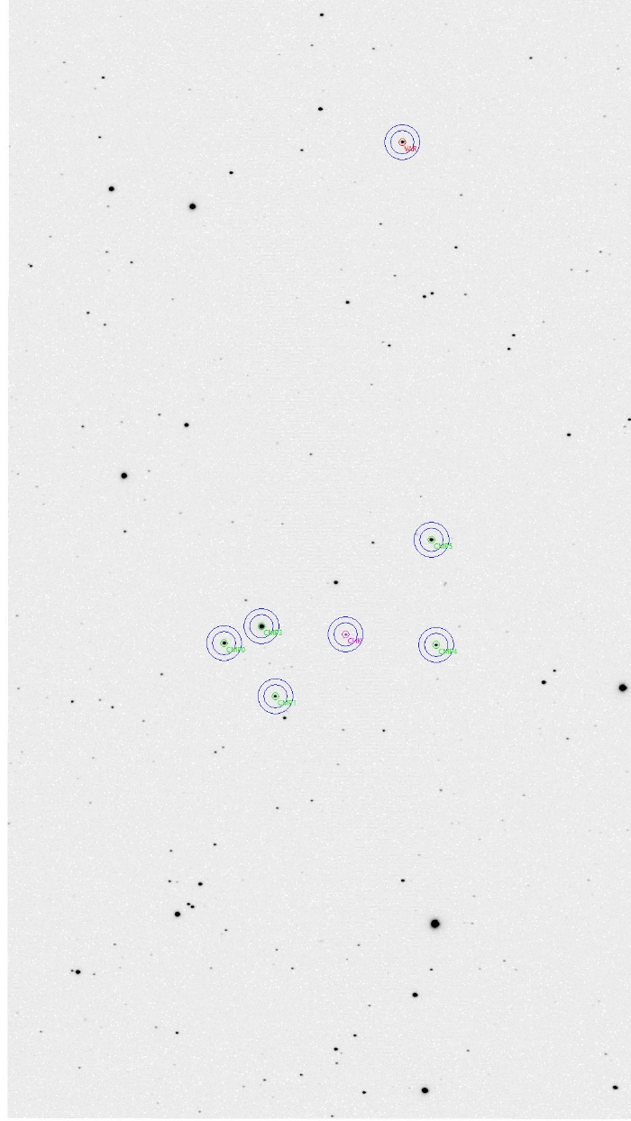 Mapka - V0446 UMa, JD 2461106.38276