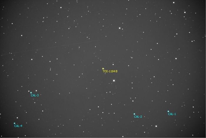 Mapka - TOI-1194, JD 2461129.52901