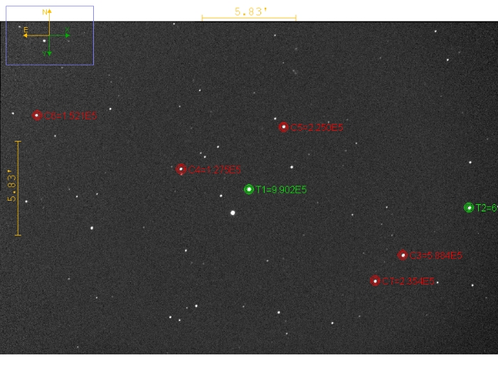 Mapka - TOI-1787, JD 2461107.61854