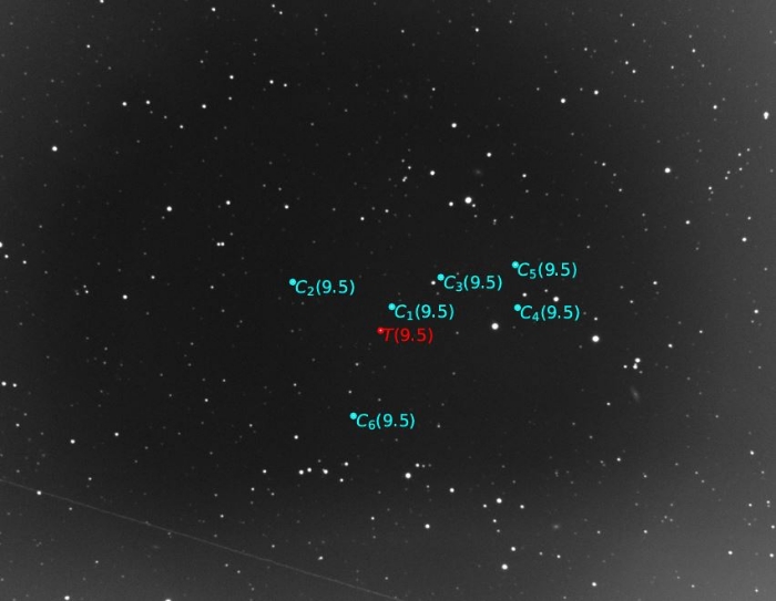 Mapka - K2-121, JD 2461131.32491