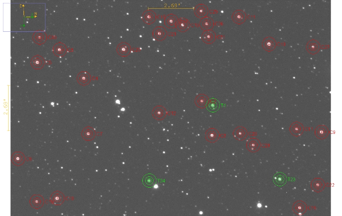 Mapka - HAT-P-61, JD 2461119.32341