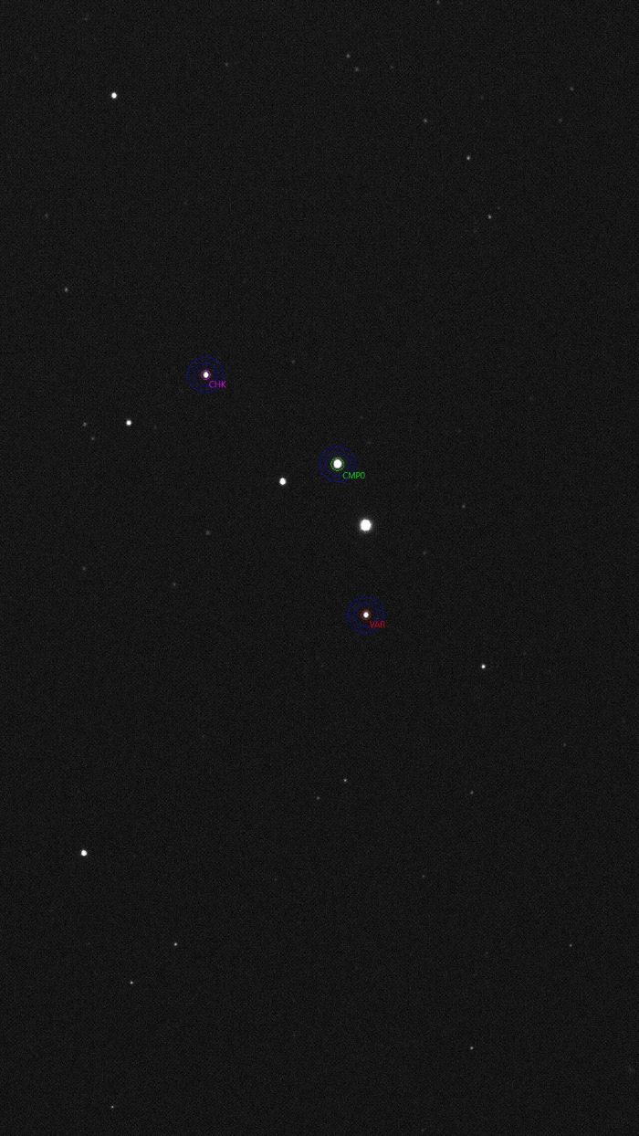 Mapka - HX UMa, JD 2461136.27600