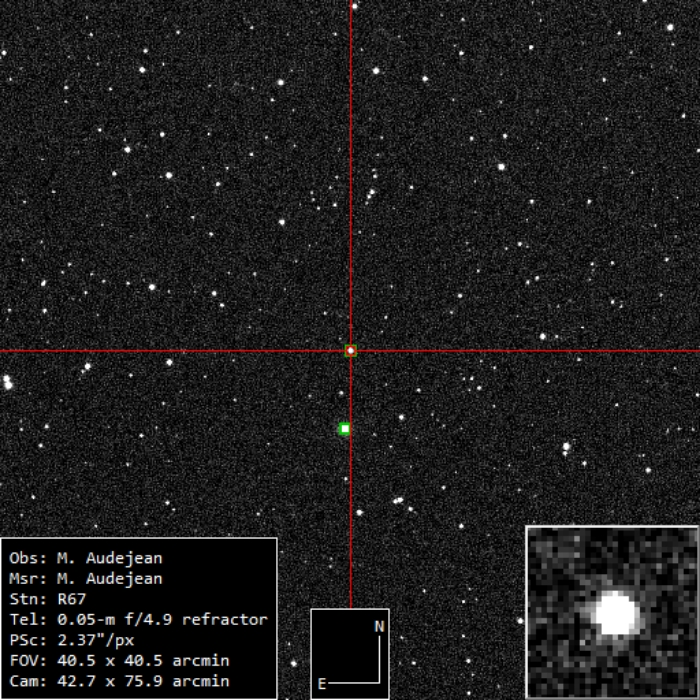 Mapka - V0455 Cam, JD 2461139.33142